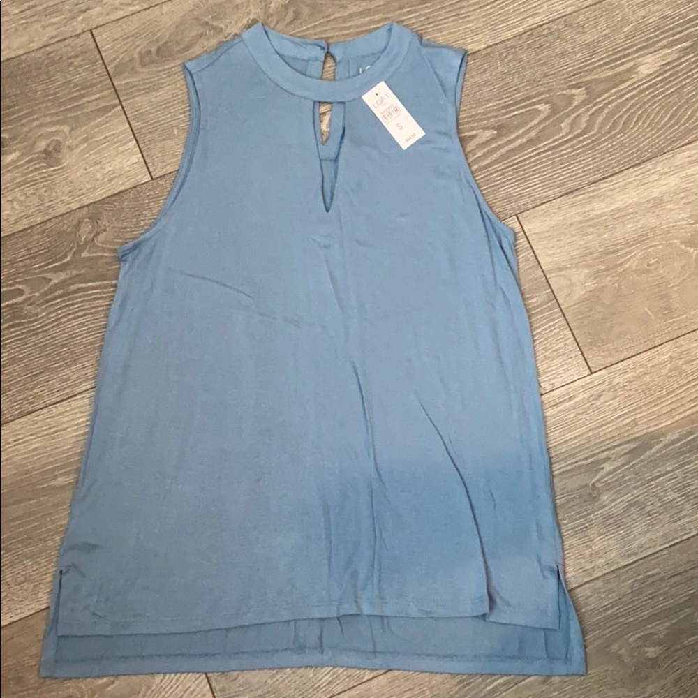 Loft Outlet Slate Blue Top NWT S